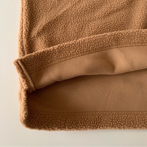 Free Assembly brown Teddy henley pullover size medium - Picture 6 of 9